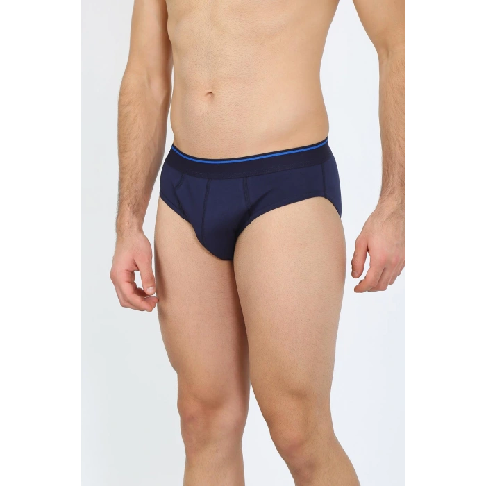 Moda Çizgi Erkek Pamuk 3lü Siyah Beyaz Laci Likralı Slip 40122