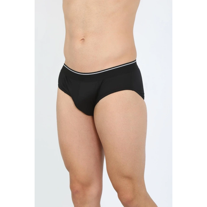 Moda Çizgi Erkek Pamuk 3lü Siyah Bordo Gri Likralı Slip 40125