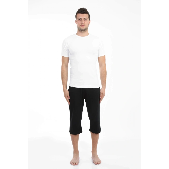 Moda Çizgi Erkek Pamuk Kapri 27191