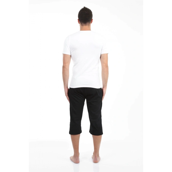 Moda Çizgi Erkek Pamuk Kapri 27191