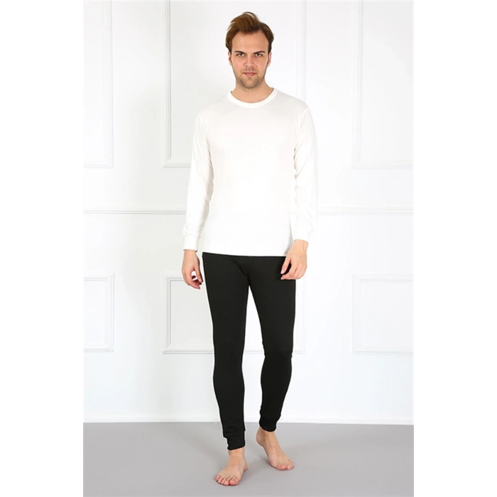 Moda Çizgi Erkek Pamuk Lacivert Tek Alt İçlik 19102