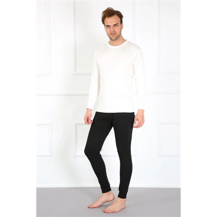 Moda Çizgi Erkek Pamuk Lacivert Tek Alt İçlik 19102