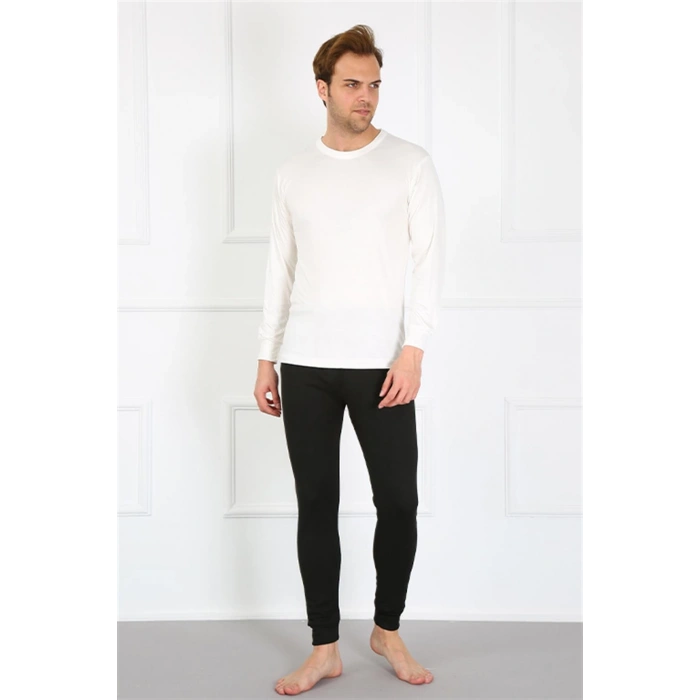 Moda Çizgi Erkek Pamuk Lacivert Tek Alt İçlik 19102