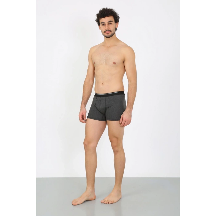 Moda Çizgi Erkek Pamuk Likralı Antrasit 40133