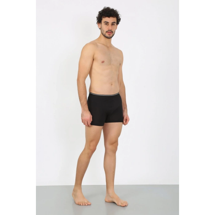 Moda Çizgi Erkek Pamuk Likralı Siyah 40133