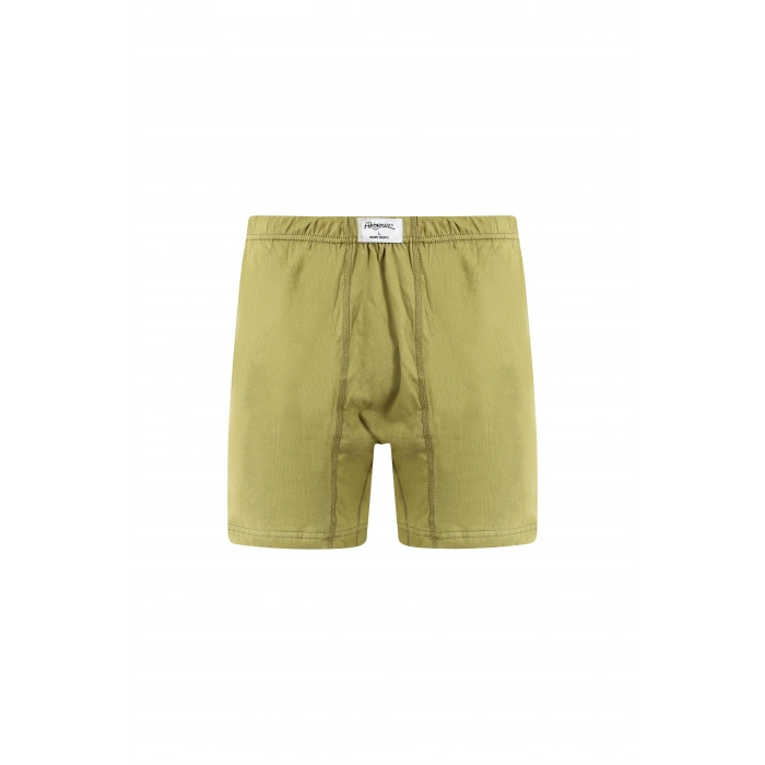 Moda Çizgi Erkek Pamuk Paçalı Külot Haki 40130