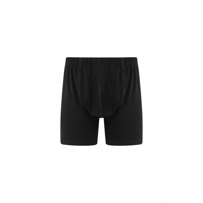 Moda Çizgi Erkek Pamuk Paçalı Külot Siyah 40130