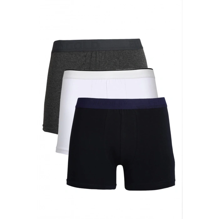 Moda Çizgi Erkek Penye 3lü Boxer 40094