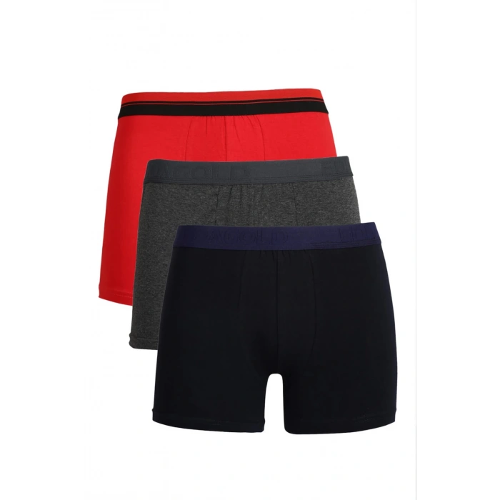 Moda Çizgi Erkek Penye 3lü Boxer 40098