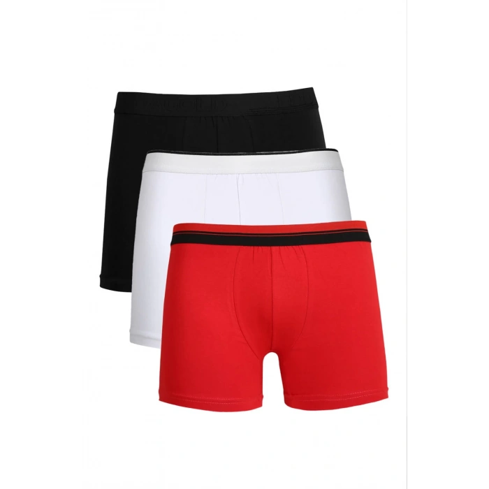 Moda Çizgi Erkek Penye 3lü Boxer 40103
