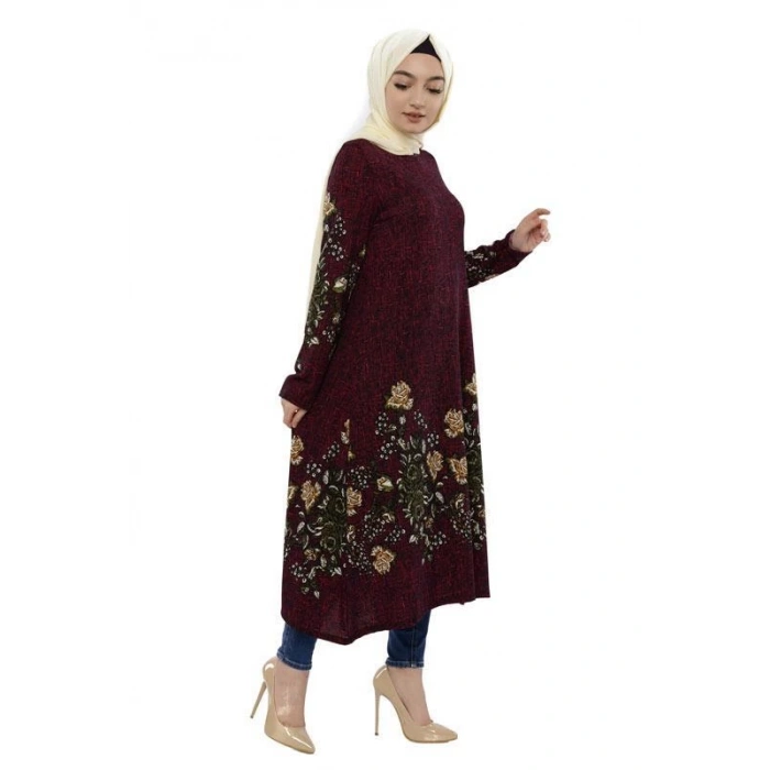 Moda Çizgi İşlemeli Krep Şal