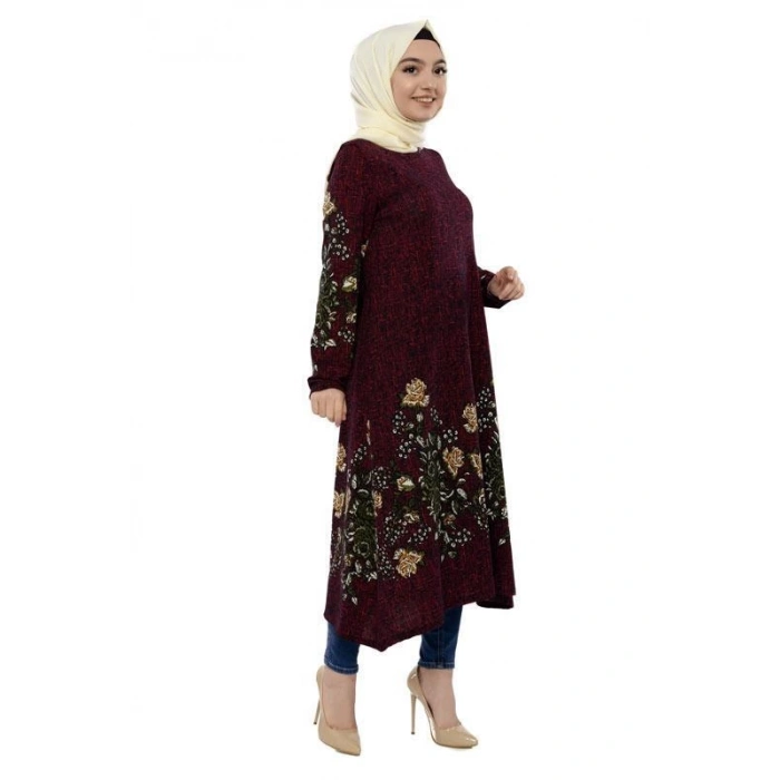 Moda Çizgi İşlemeli Krep Şal