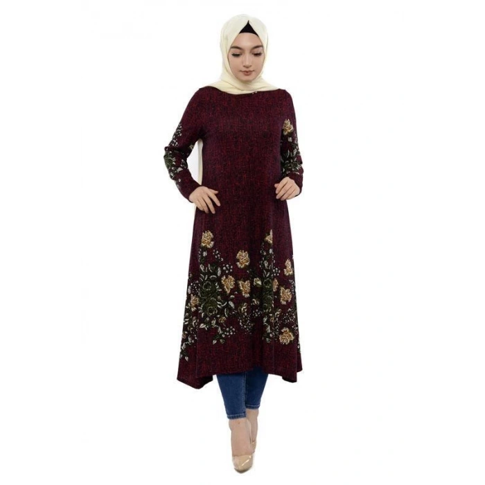 Moda Çizgi İşlemeli Krep Şal