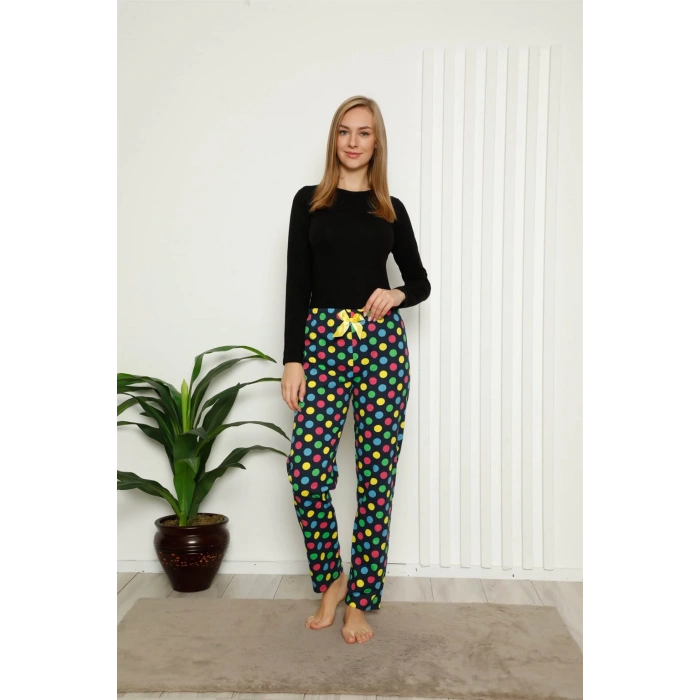 Moda Çizgi Kadın Alt Pijama