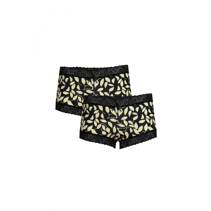 Moda Çizgi Kadın Pamuklu 2li Boxer Laci 40267