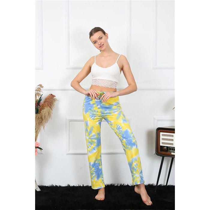 Moda Çizgi Kadın Pamuklu Alt Pijama 27466