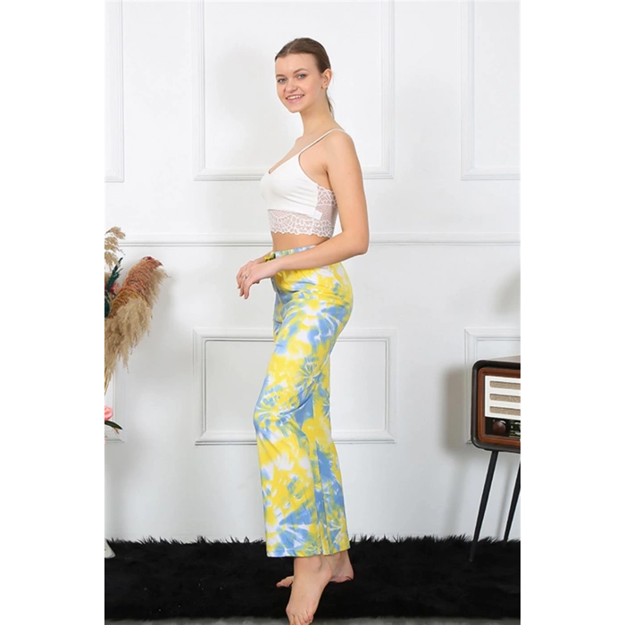 Moda Çizgi Kadın Pamuklu Alt Pijama 27466