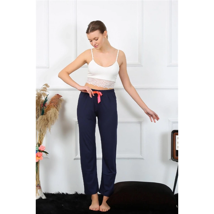 Moda Çizgi Kadın Pamuklu Alt Pijama 27468