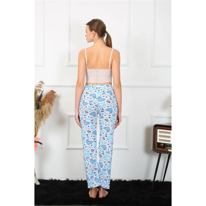 Moda Çizgi Kadın Pamuklu Alt Pijama 27469
