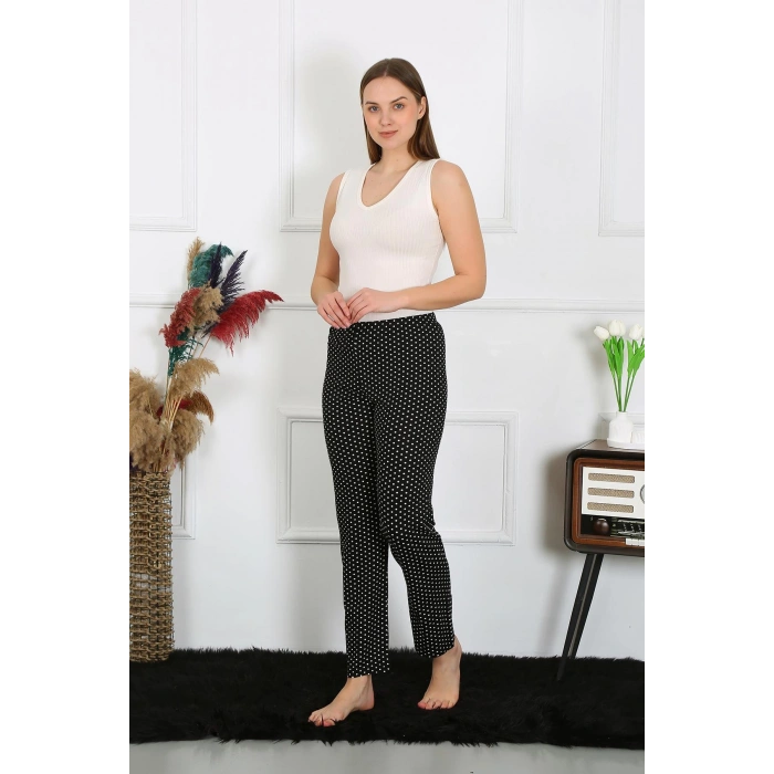 Moda Çizgi Kadın Pamuklu Tek Alt Pijama 27521