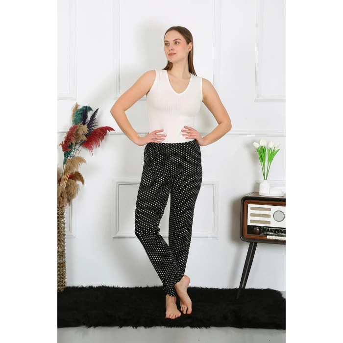 Moda Çizgi Kadın Pamuklu Tek Alt Pijama 27521