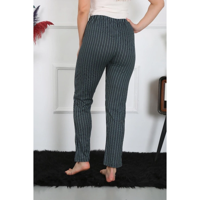 Moda Çizgi Kadın Pamuklu Tek Alt Pijama 27522