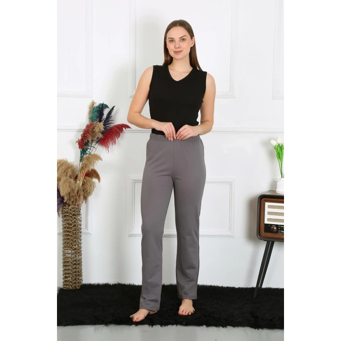 Moda Çizgi Kadın Pamuklu Tek Alt Pijama 27525