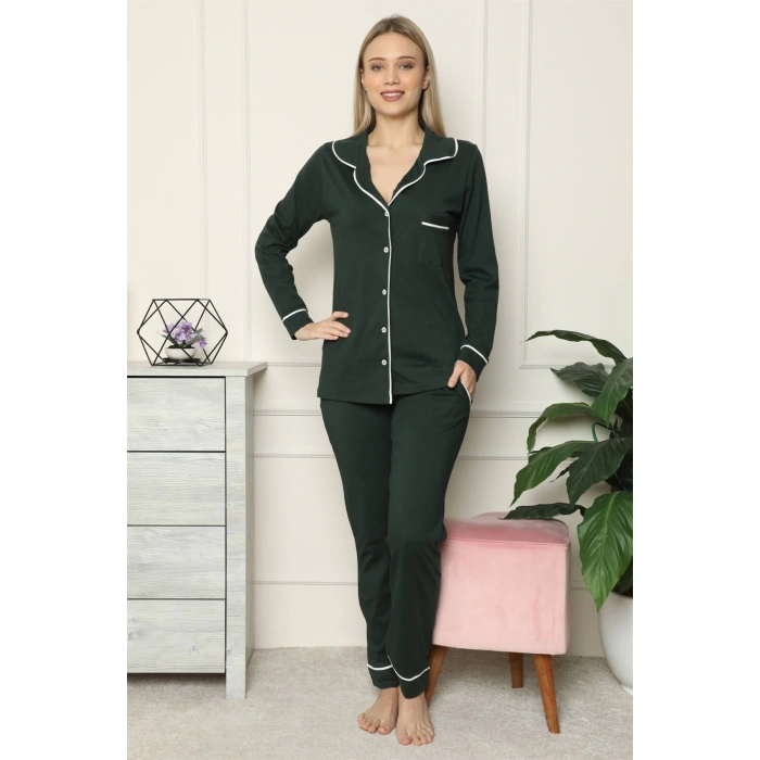 Moda Çizgi Kadın Penye Pijama