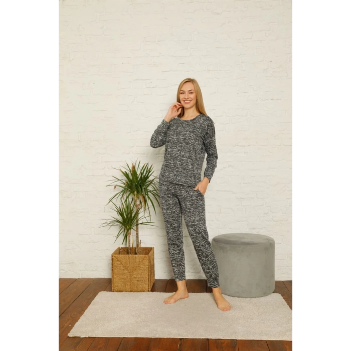 Moda Çizgi Kadın Penye Pijama