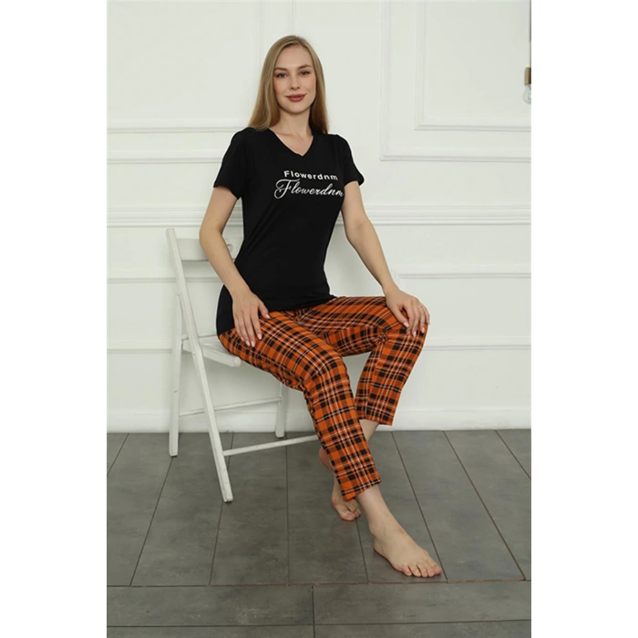 Moda Çizgi Kadın Penye Pijama Takım 4165