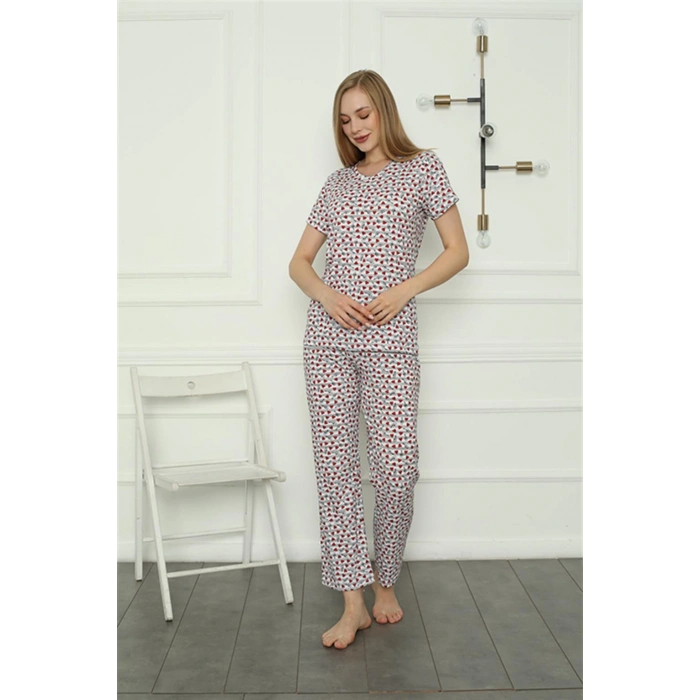 Moda Çizgi Kadın Penye Pijama Takım 4166