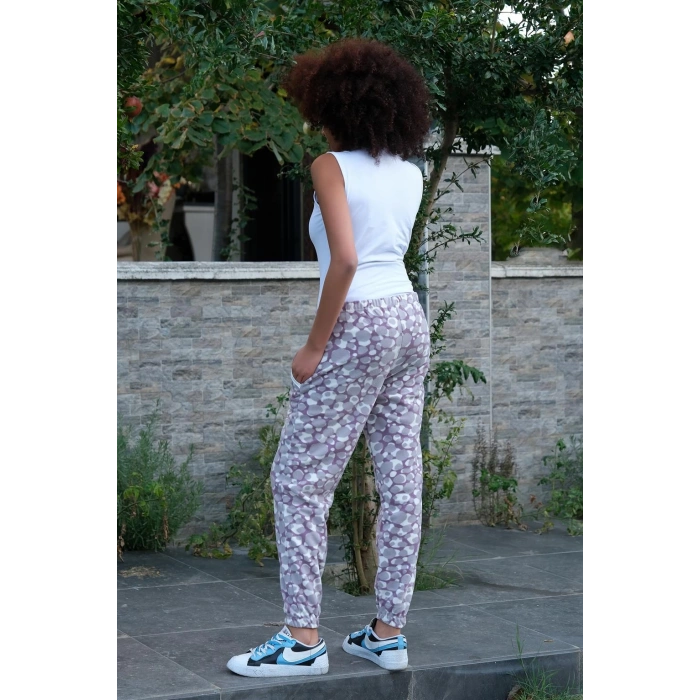 Moda Çizgi Kadın Welsoft Polar Tek Alt Pijama 210062