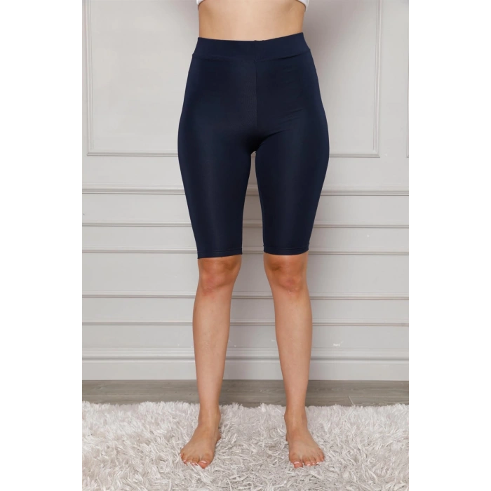 moda çizgi Microfiber Diz Üstü Tayt 5869