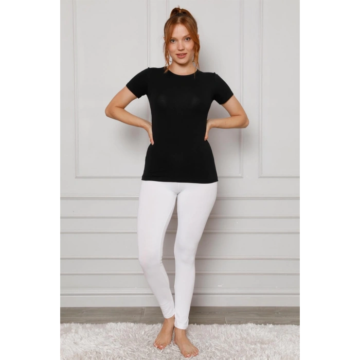 Moda Çizgi Penye Likralı Tayt 5877P