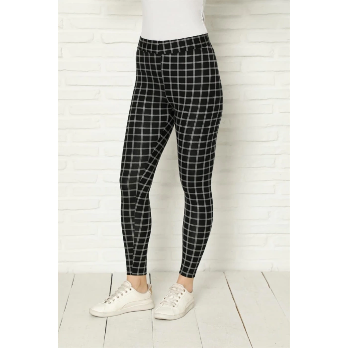 Moda Çizgi Penye Likralı Tayt 5878