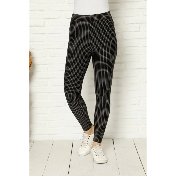 Moda Çizgi Penye Likralı Tayt 5883