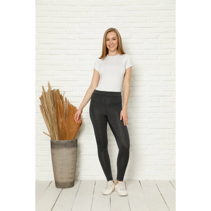 Moda Çizgi Penye Likralı Tayt 5886