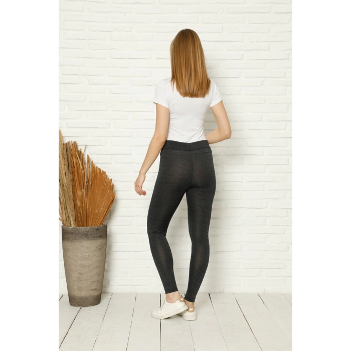 Moda Çizgi Penye Likralı Tayt 5886