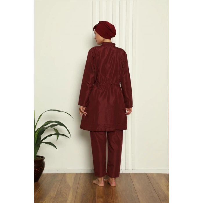 Moda Çizgi Tam Tesettür Çiçek Baskılı Mayo 31016