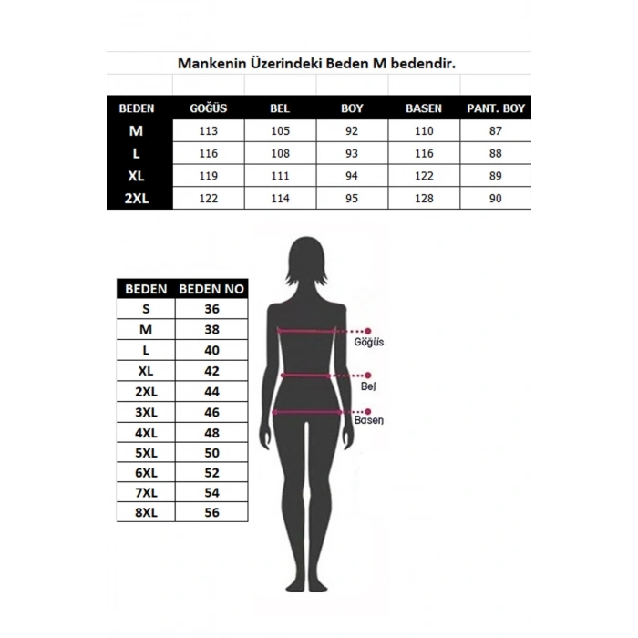 Moda Çizgi Tam Tesettür Pantolonlu Mayo 31036