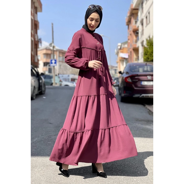 Moda Çizgi Tesettür Elbise