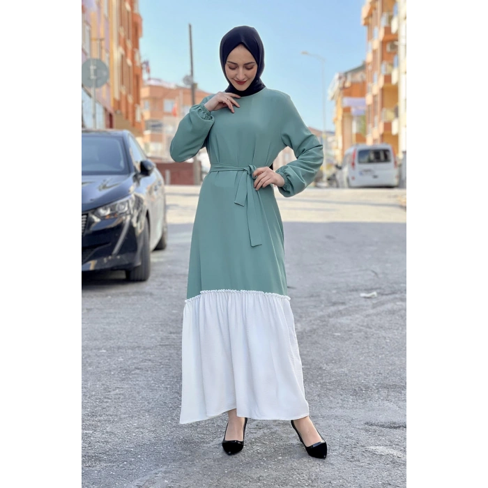 Moda Çizgi Tesettür Elbise