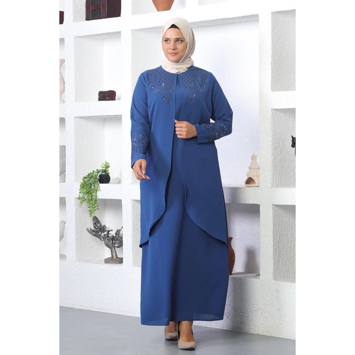 Moda Çizgi Tesettür Elbise