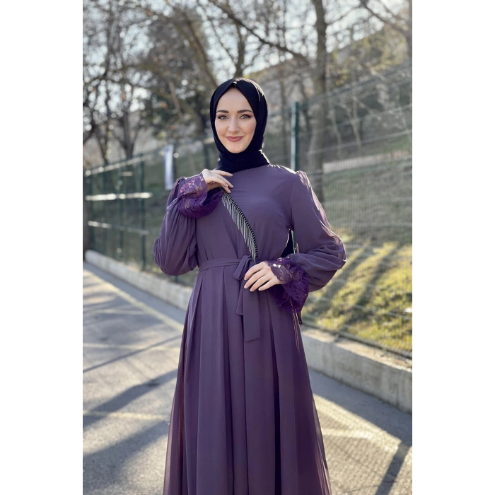 Moda Çizgi Tesettür Elbise