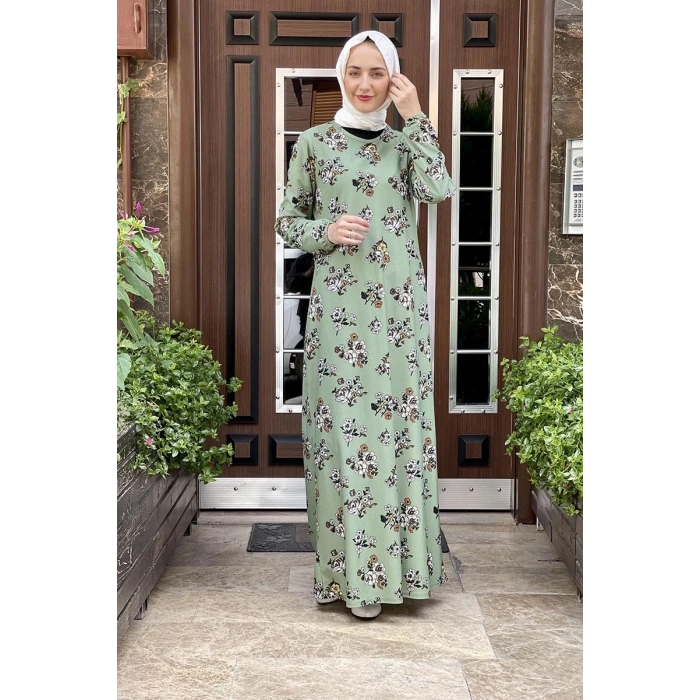 Moda Çizgi Tesettür Elbise