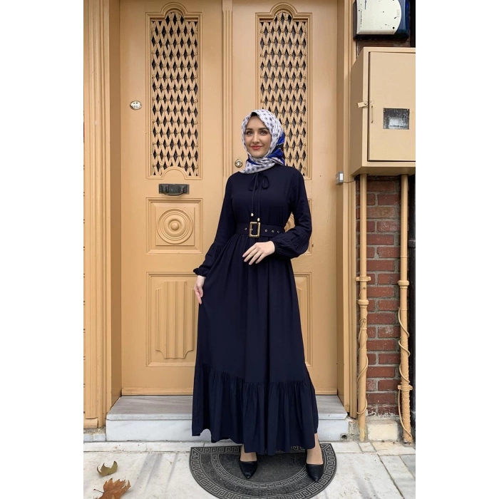 Moda Çizgi Tesettür Elbise