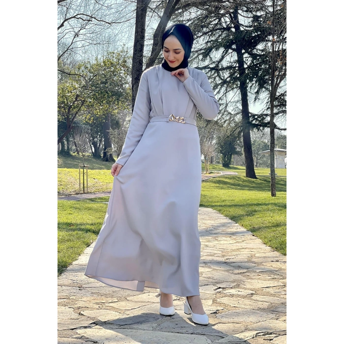Moda Çizgi Tesettür Elbise