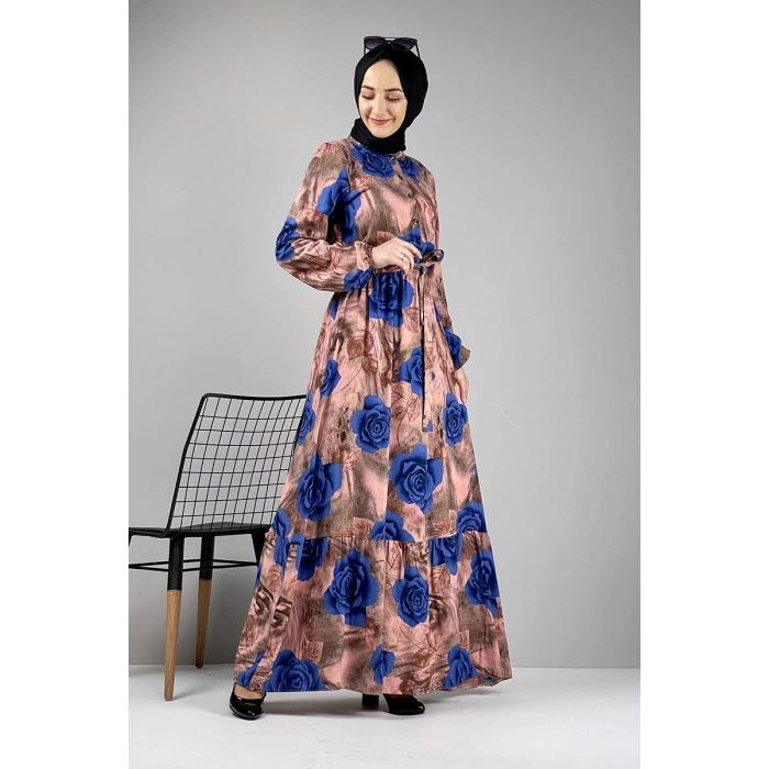 Moda Çizgi Tesettür Elbise