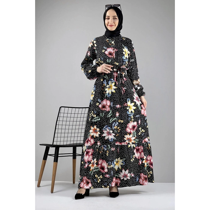 Moda Çizgi Tesettür Elbise