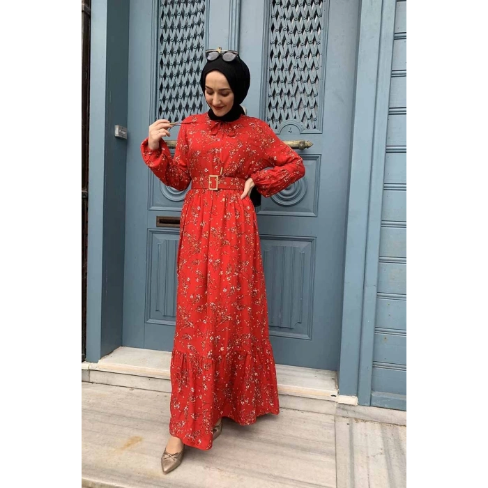 Moda Çizgi Tesettür Elbise